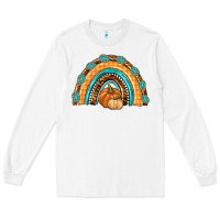 White Rainbow Thankful with Gemstone Long Sleeve Tee - texasbilliewilder