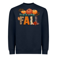Navy welcome fall Heavyweight Sweatshirt - CowGirlArtShop