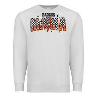 Dove Grey baddas mama Premium Sweatshirt - CowhideDigitalArt