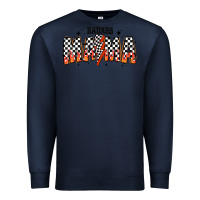 Navy baddas mama Premium Sweatshirt - CowhideDigitalArt