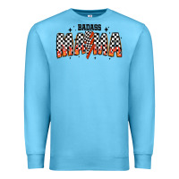 Ocean Blue baddas mama Premium Sweatshirt - CowhideDigitalArt