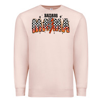 Pale Pink baddas mama Premium Sweatshirt - CowhideDigitalArt