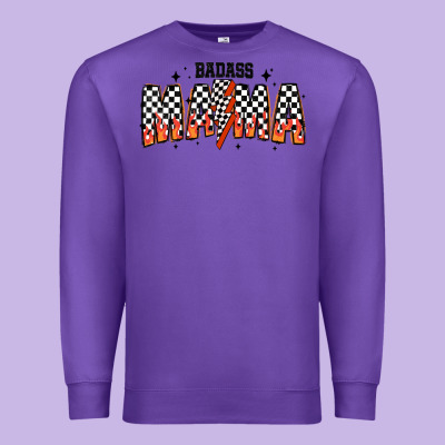 Baddas Mama Premium Sweatshirt Designed By Cowhidedigitalart