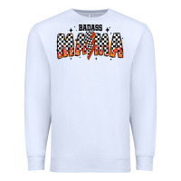 White baddas mama Premium Sweatshirt - CowhideDigitalArt