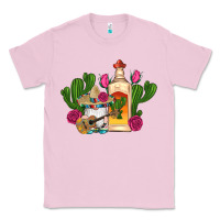 Bubblegum Pink mexican tequila gnomes guitar roses cactus serape Classic Tee - Artiststas