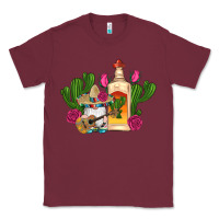 Mexican Tequila Gnomes Guitar Roses Cactus Serape Classic Tee | Teevron