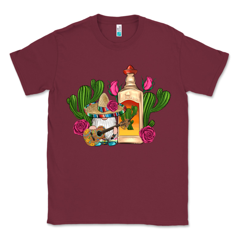 Mexican Tequila Gnomes Guitar Roses Cactus Serape Classic Tee by Artiststas | Teevron