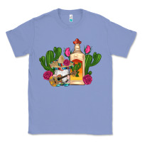 Colony Blue mexican tequila gnomes guitar roses cactus serape Classic Tee - Artiststas