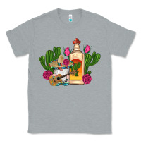 Heather Grey mexican tequila gnomes guitar roses cactus serape Classic Tee - Artiststas