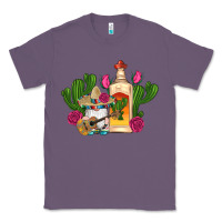 Lavender mexican tequila gnomes guitar roses cactus serape Classic Tee - Artiststas