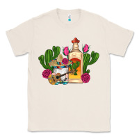 Natural mexican tequila gnomes guitar roses cactus serape Classic Tee - Artiststas