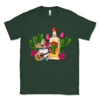 Sports Green mexican tequila gnomes guitar roses cactus serape Classic Tee - Artiststas