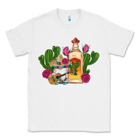 White mexican tequila gnomes guitar roses cactus serape Classic Tee - Artiststas