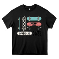 Black worry less Heavy Core Tee - MaliasSmallBusiness