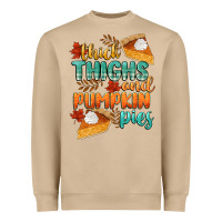 Mushroom thick thighs and pumpkin pies Heavyweight Sweatshirt - CowGirlArtShop