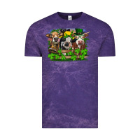Cloud Purple St patrick's day heifers Vintage Tee - RanaPortraitStore