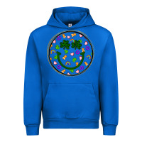 Cobalt st patrick s day smiley face Urban Hoodie - Artiststas