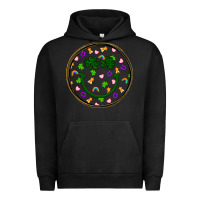 Pigment Black st patrick s day smiley face Urban Hoodie - Artiststas