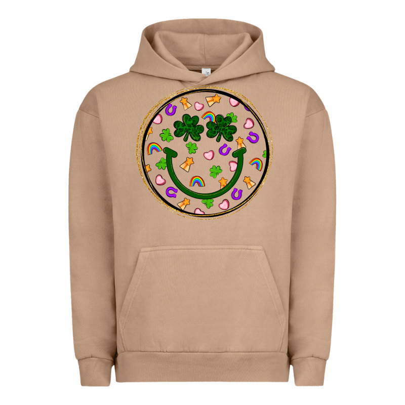 St Patrick S Day Smiley Face Urban Hoodie by Artiststas | Teevron