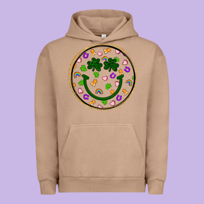 St Patrick S Day Smiley Face Urban Hoodie Designed By Artiststas