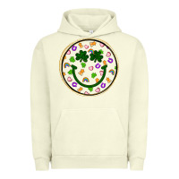 Pigment Pistachio st patrick s day smiley face Urban Hoodie - Artiststas