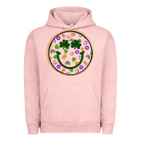 Pigment Salmon st patrick s day smiley face Urban Hoodie - Artiststas