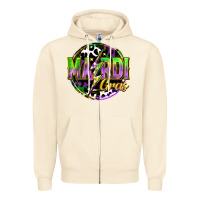 Sandshell mardi gras lightning Zipper Hoodie - FaDigitalArtStudio