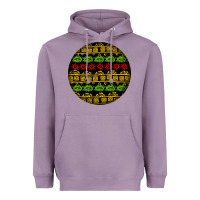 Lavender african masks round earrings Heavyweight Hoodie - BundleAndBundleShop