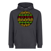 Smoke african masks round earrings Heavyweight Hoodie - BundleAndBundleShop