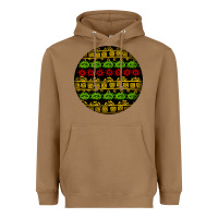 Toasted Coconut african masks round earrings Heavyweight Hoodie - BundleAndBundleShop