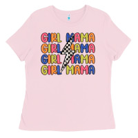Bubblegum Pink girl mama lightning bolt Ladies Tee - MaliasSmallBusiness