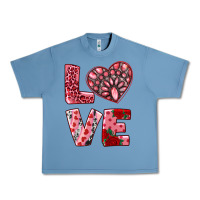 Pebble Blue love  with pink gemstone Urban Heavy Tee - RanaPortraitStore