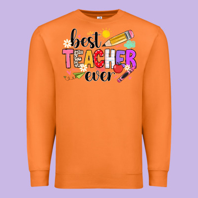 Ibest Teacher Ever Premium Sweatshirt Designed By Cowhidedigitalart