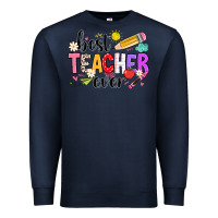 Navy iBest Teacher Ever Premium Sweatshirt - CowhideDigitalArt