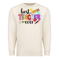 Sandshell iBest Teacher Ever Premium Sweatshirt - CowhideDigitalArt