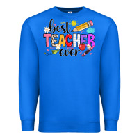True Royal iBest Teacher Ever Premium Sweatshirt - CowhideDigitalArt