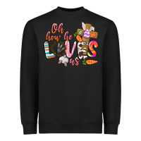 Black oh how he loves us Heavyweight Sweatshirt - CowGirlArtShop