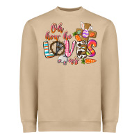 Mushroom oh how he loves us Heavyweight Sweatshirt - CowGirlArtShop