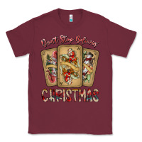 Burgundy dont stop believin christmas Classic Tee - SublimationCraftShop