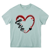 Arona valentines day heart Heavy Core Tee - MaliasSmallBusiness