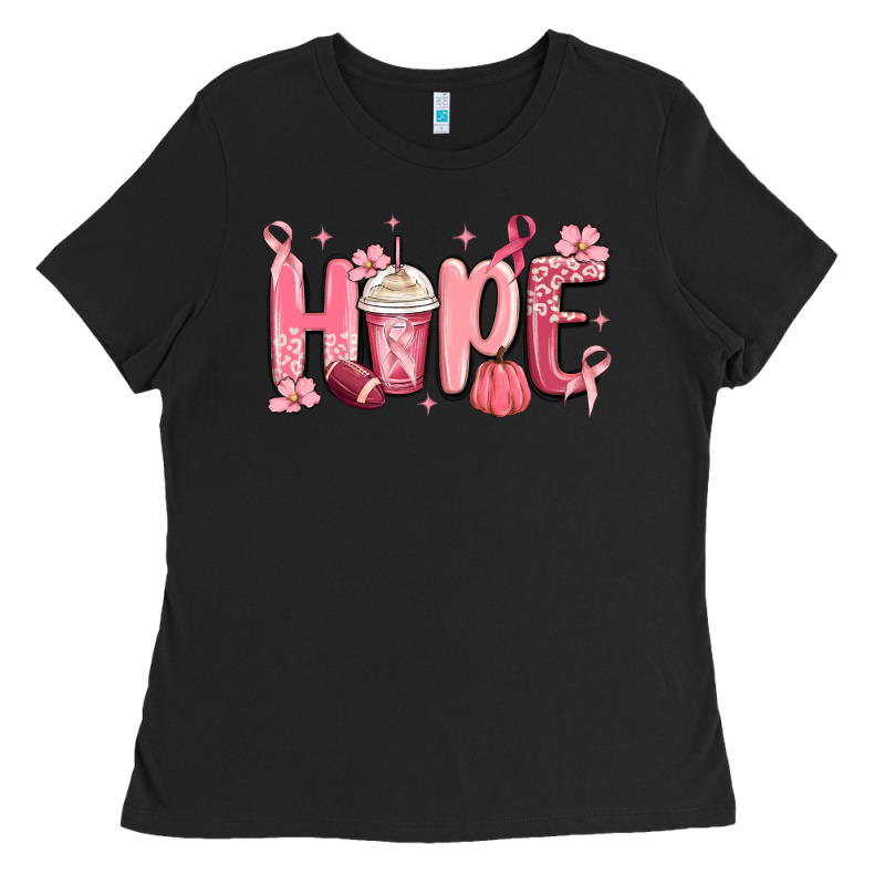 Breast Cancer Awareness Hope Ladies Tee by MaliasSmallBusiness | Teevron