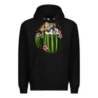 Black Day Of The Dead Mexican Cactus Premium Hoodie - FaDigitalArtStudio