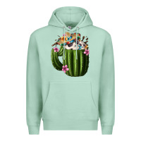 Seafoam Day Of The Dead Mexican Cactus Premium Hoodie - FaDigitalArtStudio
