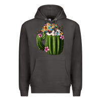 Smoke Day Of The Dead Mexican Cactus Premium Hoodie - FaDigitalArtStudio