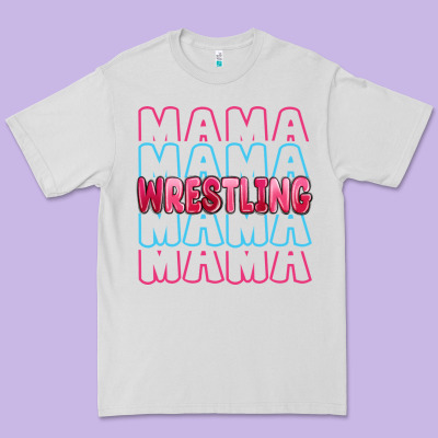 Wrestling Mama Premium Tee Designed By Maliassmallbusiness