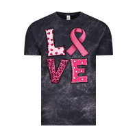 Cloud Black Western Breast Cancer Love Vintage Tee - RanaPortraitStore