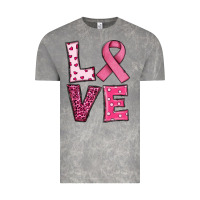 Cloud Rock Western Breast Cancer Love Vintage Tee - RanaPortraitStore
