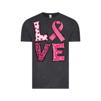 Vintage Black Western Breast Cancer Love Vintage Tee - RanaPortraitStore