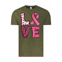 Vintage Olive Western Breast Cancer Love Vintage Tee - RanaPortraitStore