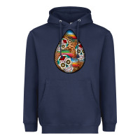 Navy mexican teardrop  2 Heavyweight Hoodie - BundleAndBundleShop
